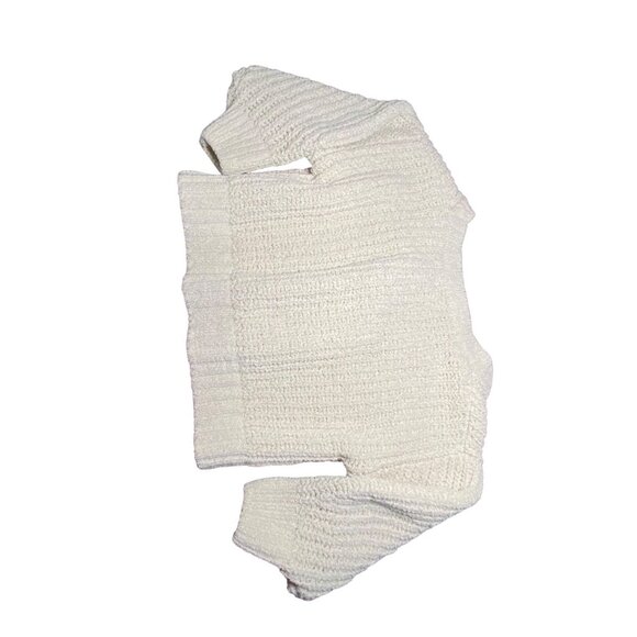 Cat & Jack Baby Knit Cardigan Sweater 18M Cream Polyester & Nylon - Picture 2 of 5